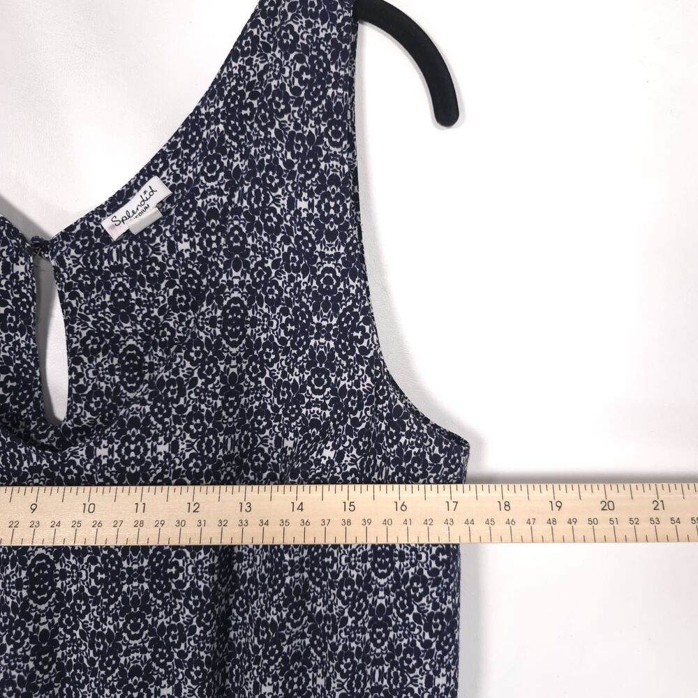 SPLENDID Women's Jumpsuit Floral Navy MEDIUM Pockets SR807-1412 USA MADE - Picture 5 of 14